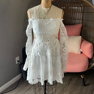 Lace skater style dress